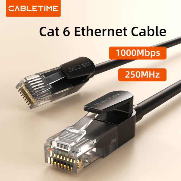 CABLETIME CN60 CAT6 Rj45 1Gbps Gigabit Ethernet Network UTP Cable (1M-30M)