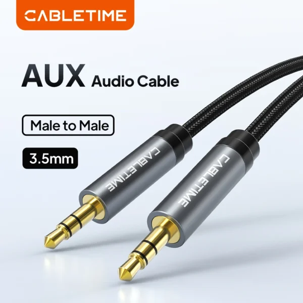 CABLETIME CF10 Premium 3.5MM Stereo Audio Aux Cable